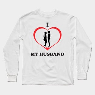 i love my husband Long Sleeve T-Shirt